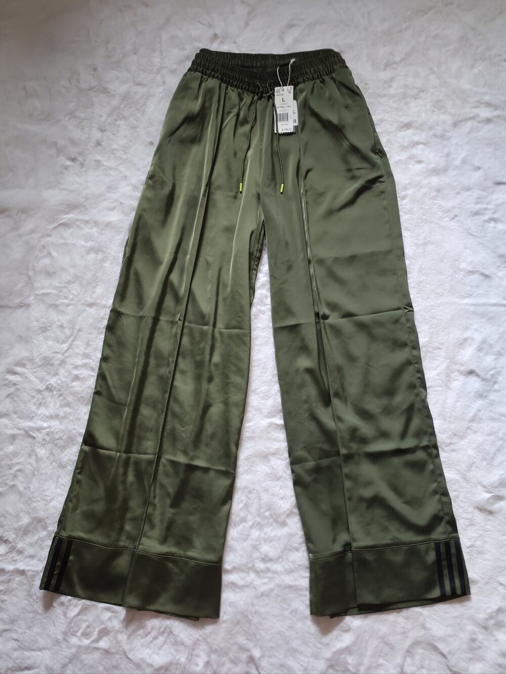 NWT Adidas x Ivy Park Wide Leg Pants | Wild Pine, L - Picture 7 of 7